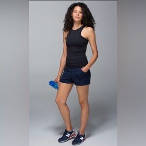 Lululemon Seamlessly Covered Tank in Heathered Black